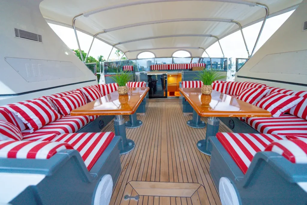 84ft Mangusta – Luxury Open Deck Yacht with Crew photo 5