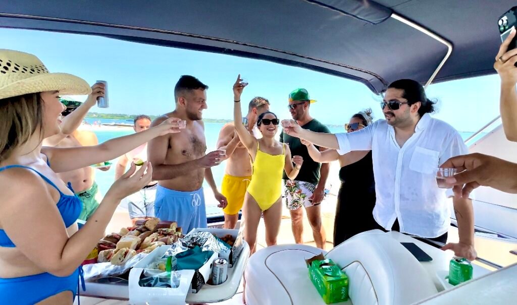 Party Boat Rental - group of people having a party on the boat