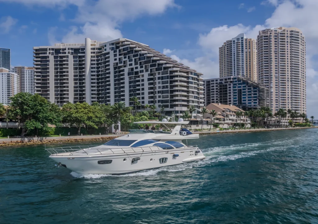 Luxurious 80ft Azimuth in Miami with Floating Pool and 2 Jet Skis.