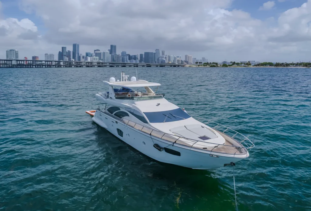 Luxurious 80ft Azimuth in Miami with Floating Pool and 2 Jet Skis.