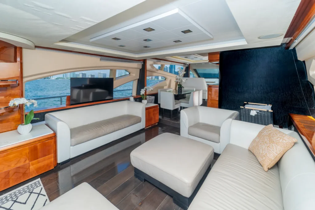 Luxurious 80ft Azimuth in Miami with Floating Pool and 2 Jet Skis.