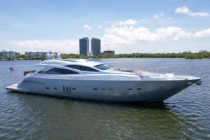 Boat rental: This Is 94′ Pershing… Sleek, Fast, Iconic.