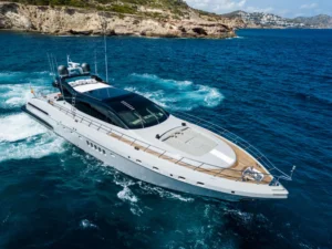 Boat rental: 92′ Mangusta | Extraordinary Ibiza Yacht Experience